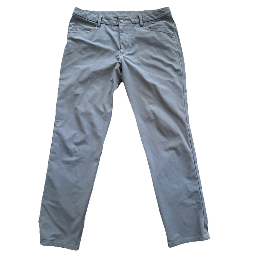 Lululemon Pants Men 36x33 ABC Slim Fit 5 Pocket Gray Warpstreme Stretch